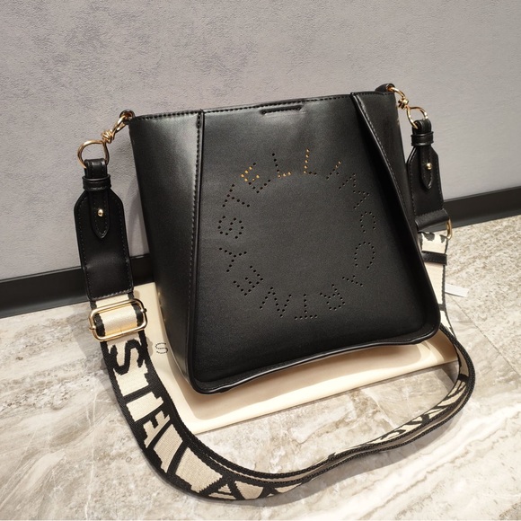Meet the Posher Handbags - New Stella McCartney Logo CrossbodyBag Black